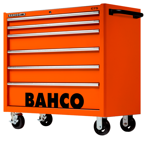 Wózek narzędziowy C75 XL, 6 szuflad, 986x501x1100 mm, 1475KXL6 (pomarańczowy) BAHCO
