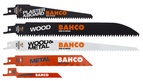 Zestaw 10 brzeszczotów do pił szablastych Bahco Sandflex do metalu, drewna i gipsu BAHCO