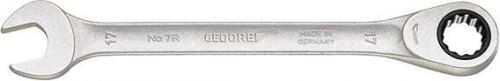 Klucz płasko-oczkowy z grzechotką, 32mm, GEDORE