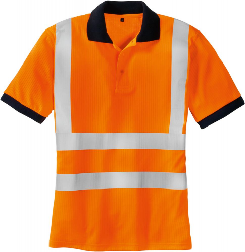 Koszulka polo odblaskowa, fluorescencyjny pomarańczowy, rozmiar S