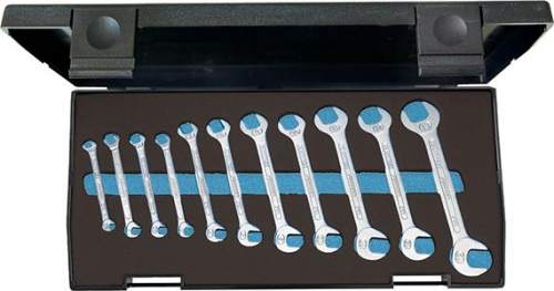 Zestaw kluczy płaskich dwustronnych, malych,4,5-13mm,11-cz. GEDORE