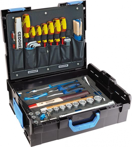 Zestaw narzędzi dla rzemieślników, 58-cz., w walizce L-Boxx, 136, GEDORE