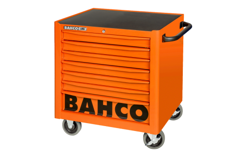 Wózek narzędziowy niski 7 szuflad 755x501x760mm 500kg RAL2009 (pomarańczowy) BAHCO