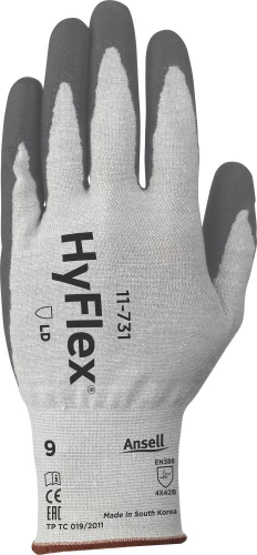 Rękawice antyprzecięciowe HyFlex 11-731, rozmiar 9 Ansell (12 par)