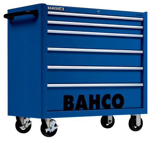 Wózek narzędziowy C75 XL, 6 szuflad, 986x501x1100 mm, 1475KXL6BLUE (niebieski) BAHCO