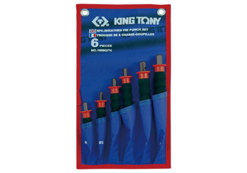 ZESTAW WYBIJAKÓW IGŁOWYCH Z UCHWYTEM GUMOWYM 6 cz. 2 - 8mm King Tony
