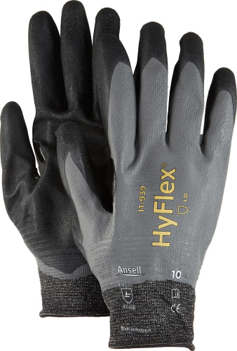 Rękawice montażowe Hyflex 11-939, rozmiar 10 Ansell (12 par)