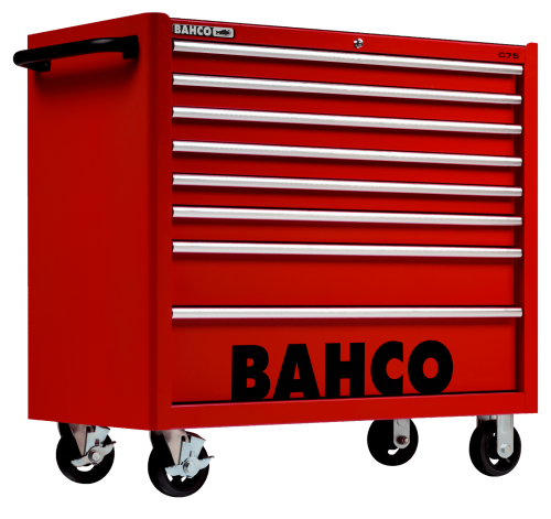 Wózek narzędziowy C75 XL, 8 szuflad, 986x501x1100 mm, 1475KXL8RED (czerwony) BAHCO